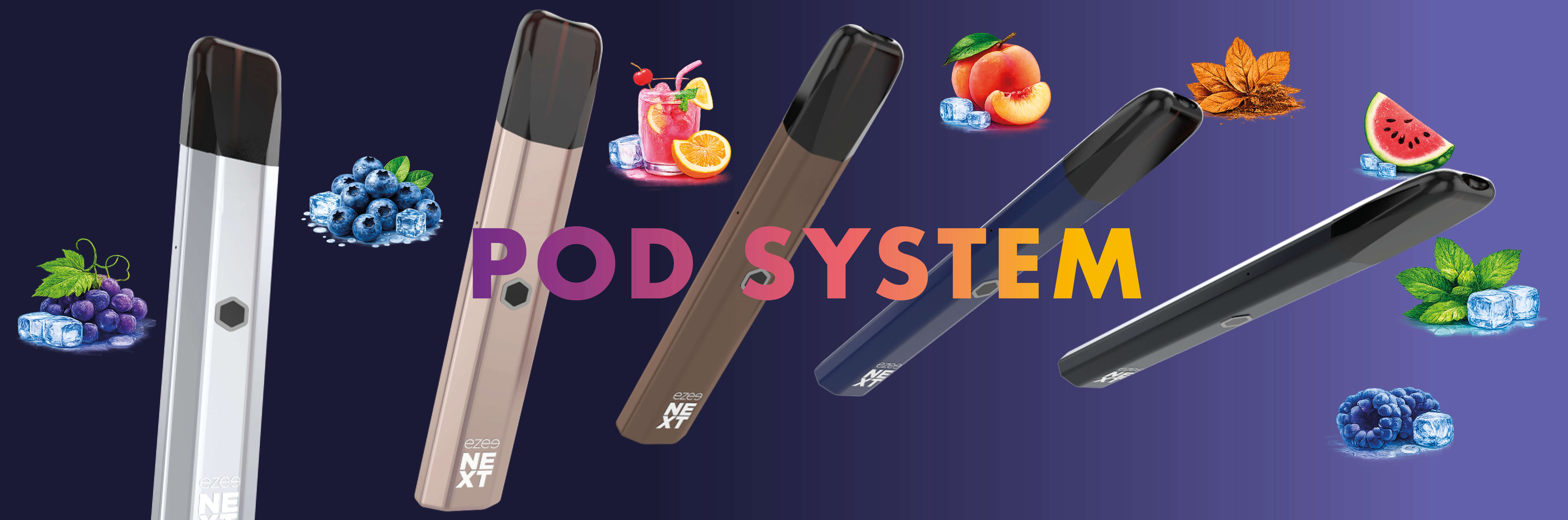 pod vape system uppladdningsbar e-cigarett
