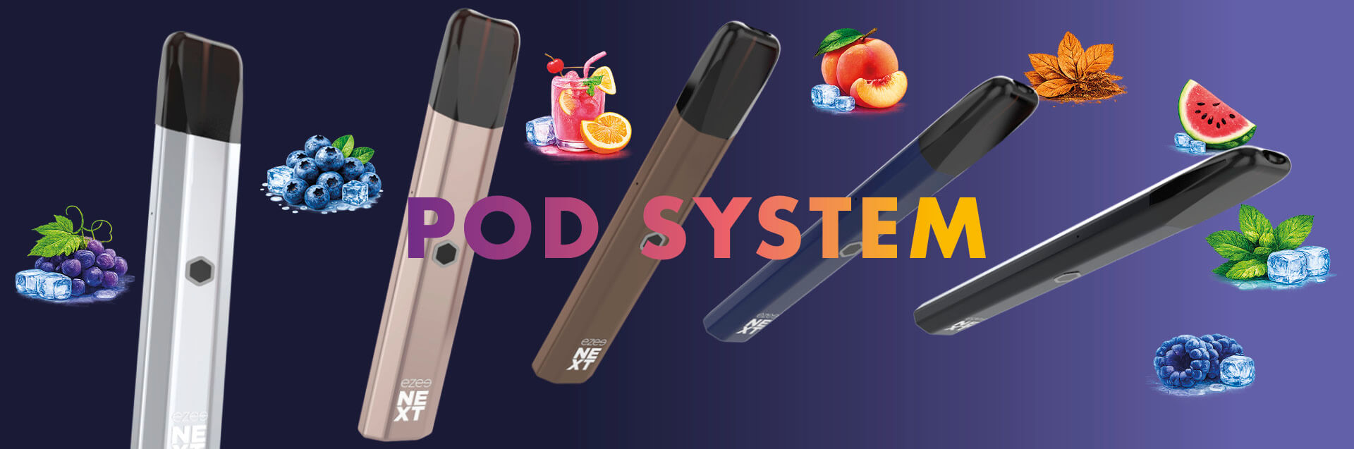 pod vape system uppladdningsbar e-cigarett