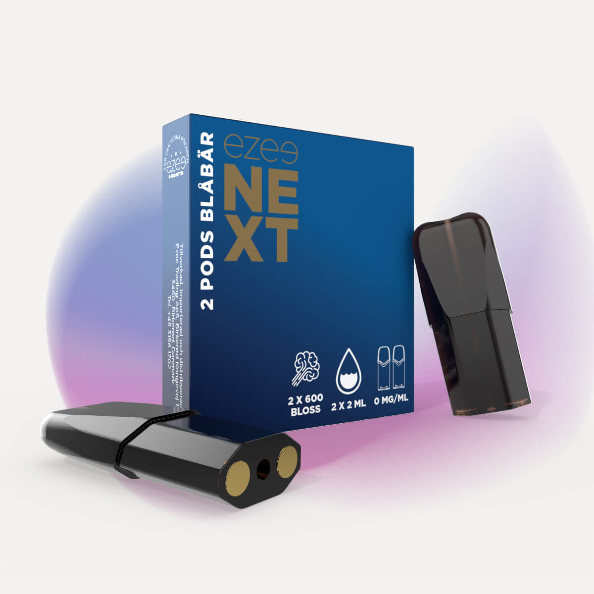 Ezee Next Pod Startpaket Beige - Blåbär Nikotinfri