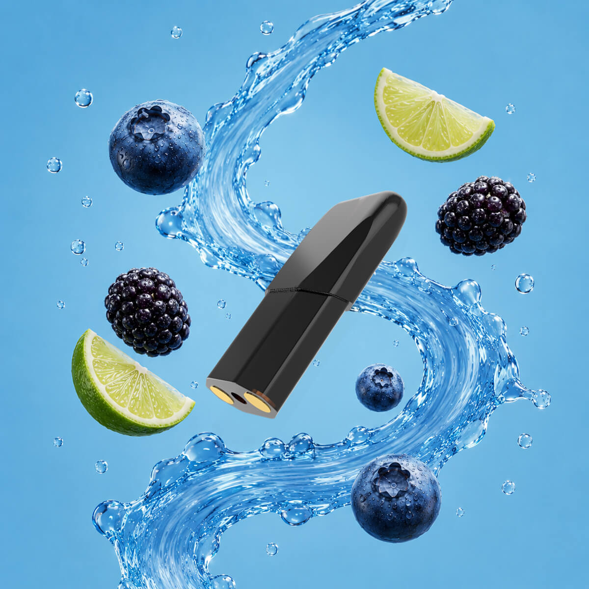 Ezee Engångs Pod Blue Razz Ice Nikotinfri 2 st.