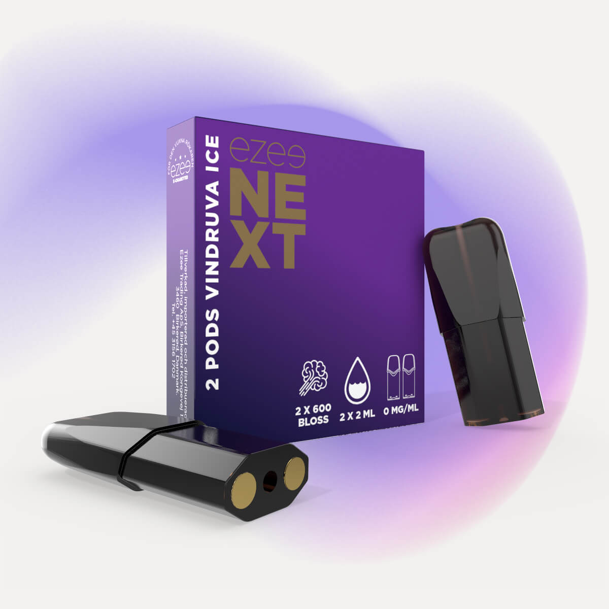 Ezee Next Kapslar Druva Ice 0 mg/ml Nikotin 2 st.