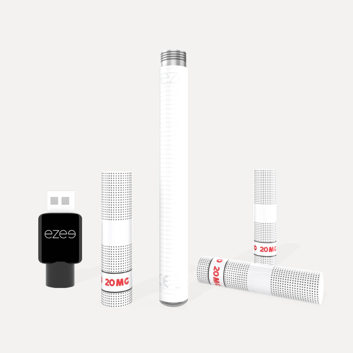 Ezee Cigalike e-cigg startpaket Vit - Tobak 20mg