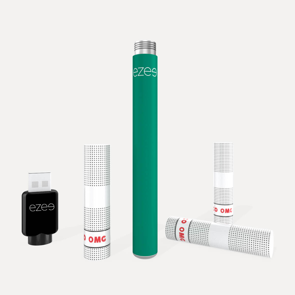 Ezee Cigalike e-cigg startpaket Grön - Tobak Nikotinfri