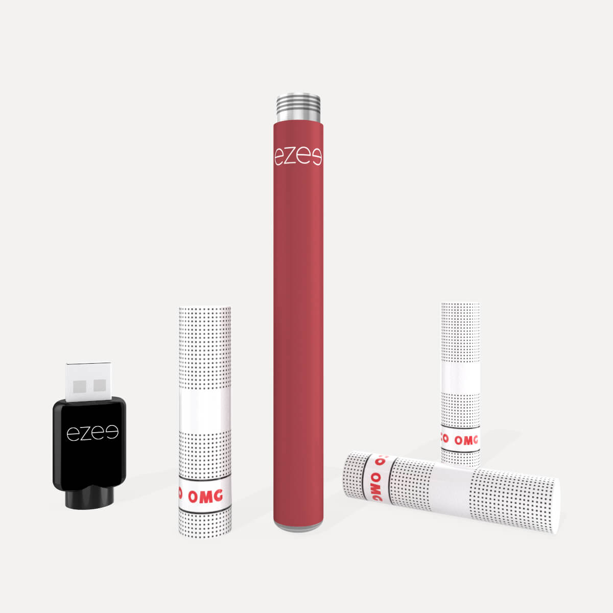 Ezee Cigalike e-cigg startpaket Röd - Tobak 0mg