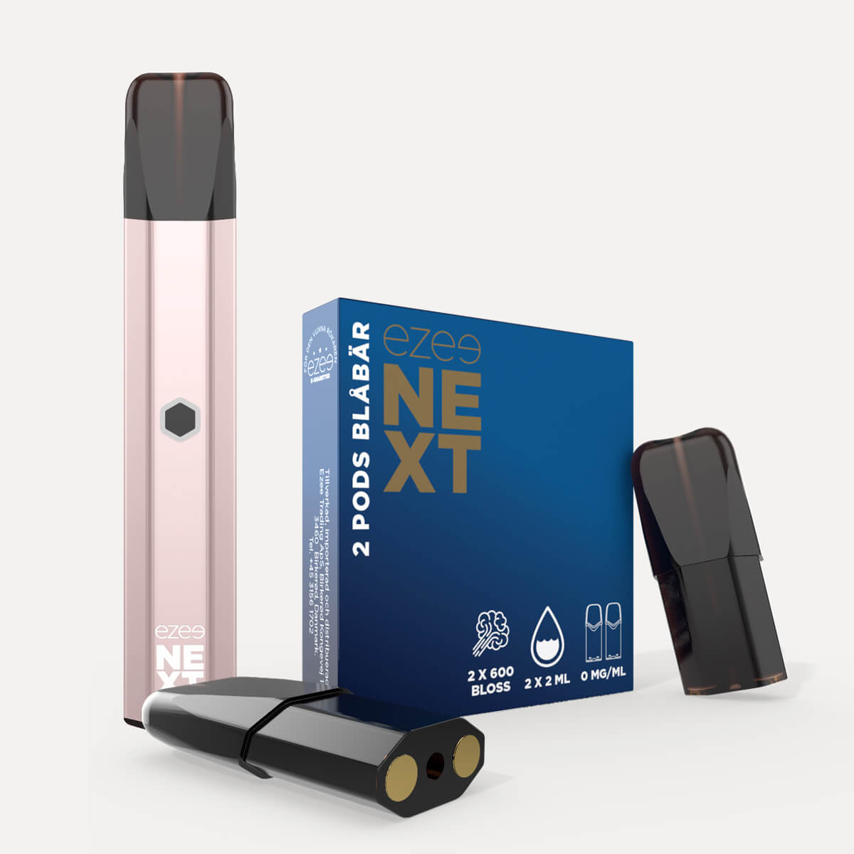 Ezee Next Pod Startpaket Beige - Blåbär Nikotinfri