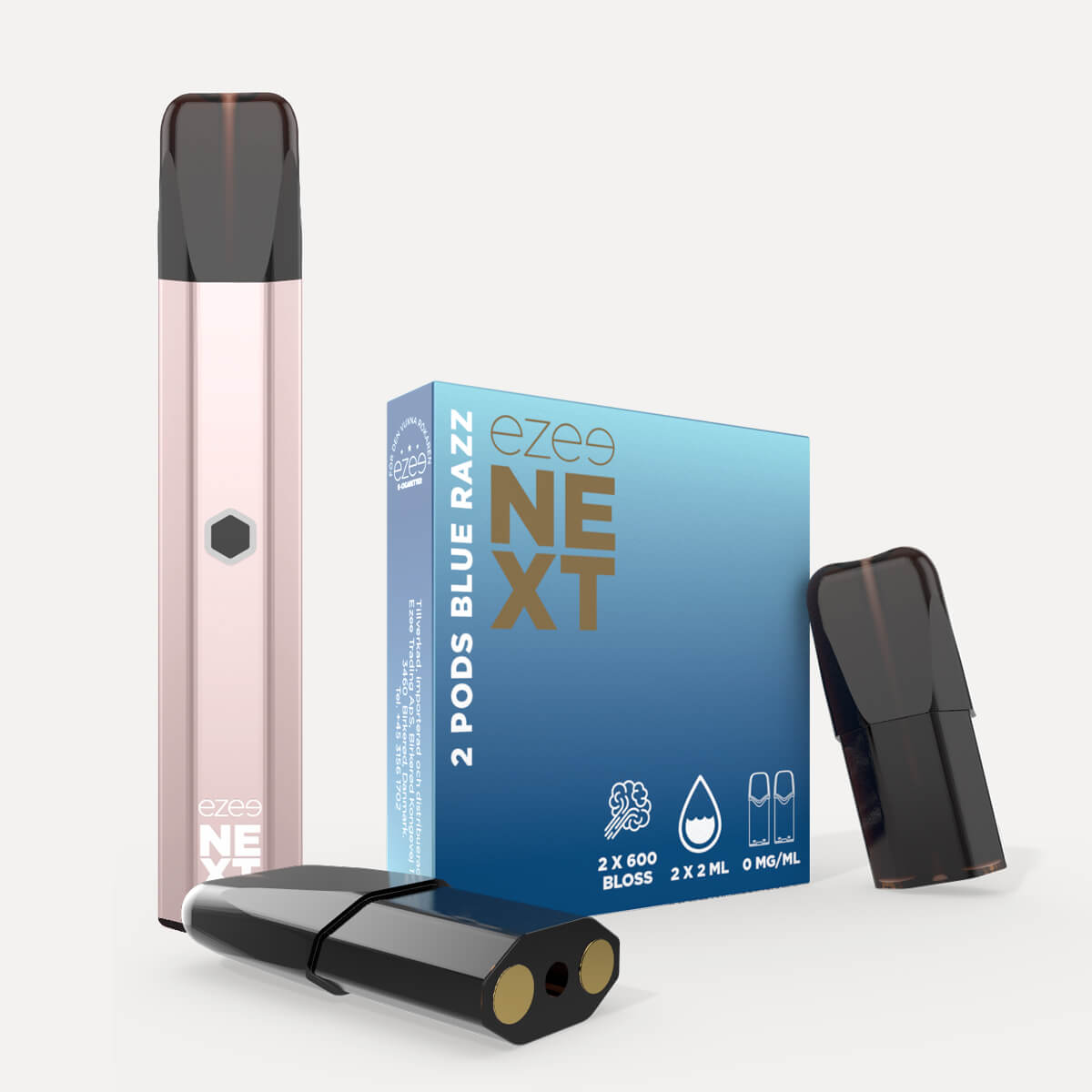 Ezee Next Pod Startkit Beige - Blue Razz Ice 0mg