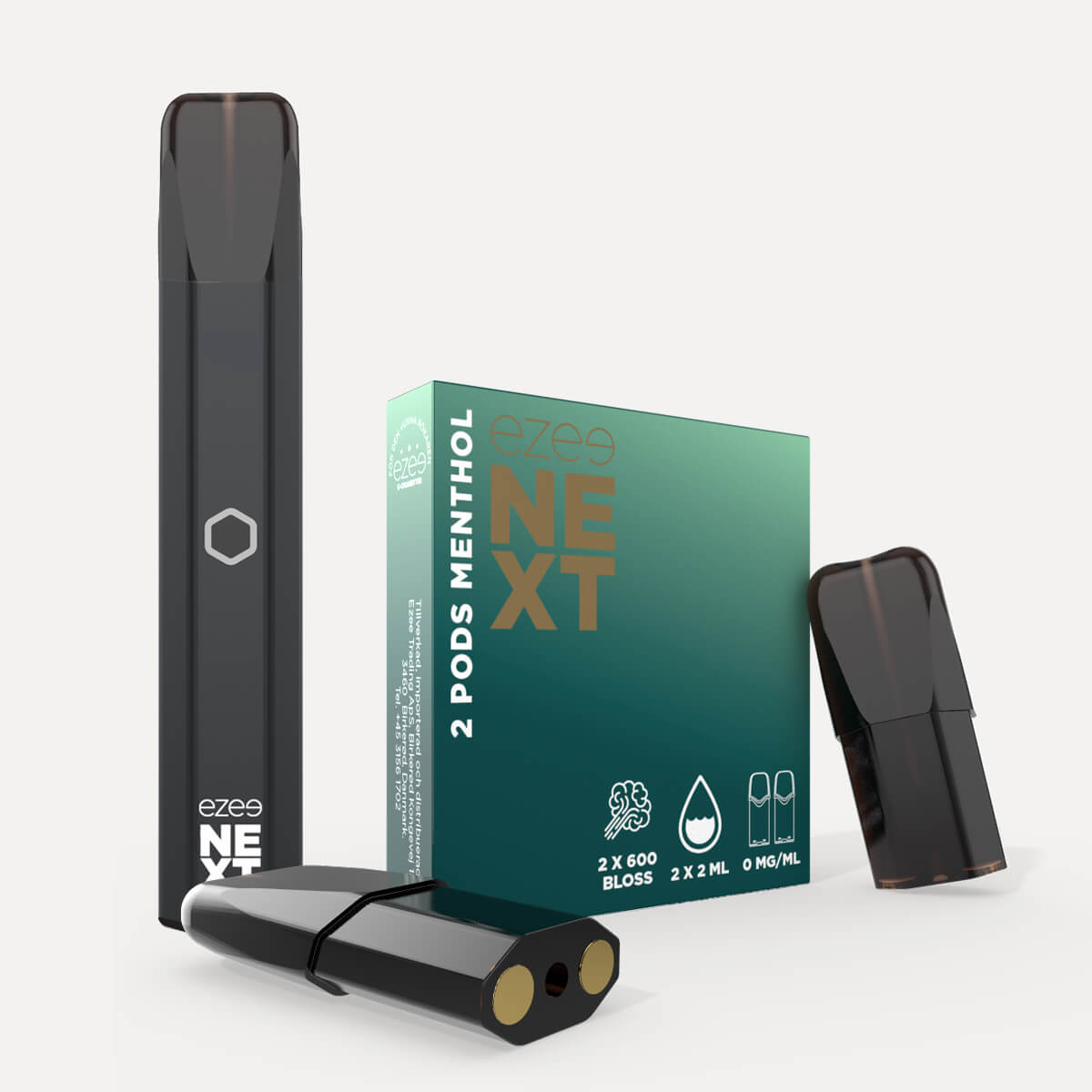 Ezee Puff Bar Kit Svart - Mentol 0mg