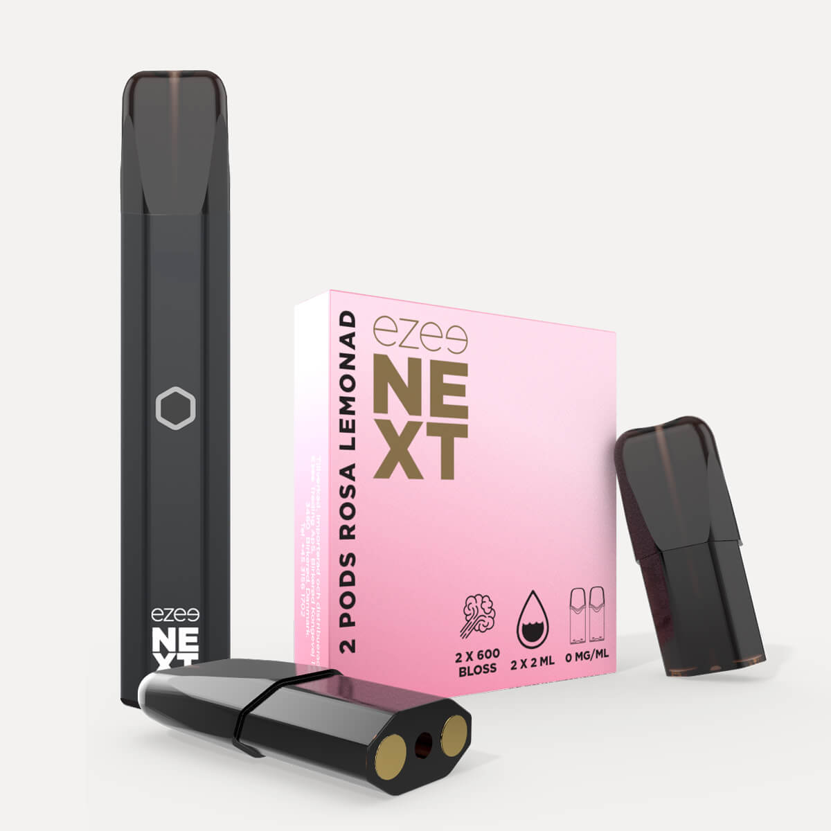 Ezee Next Pod Startkit Svart - Pink Lemonade 0mg