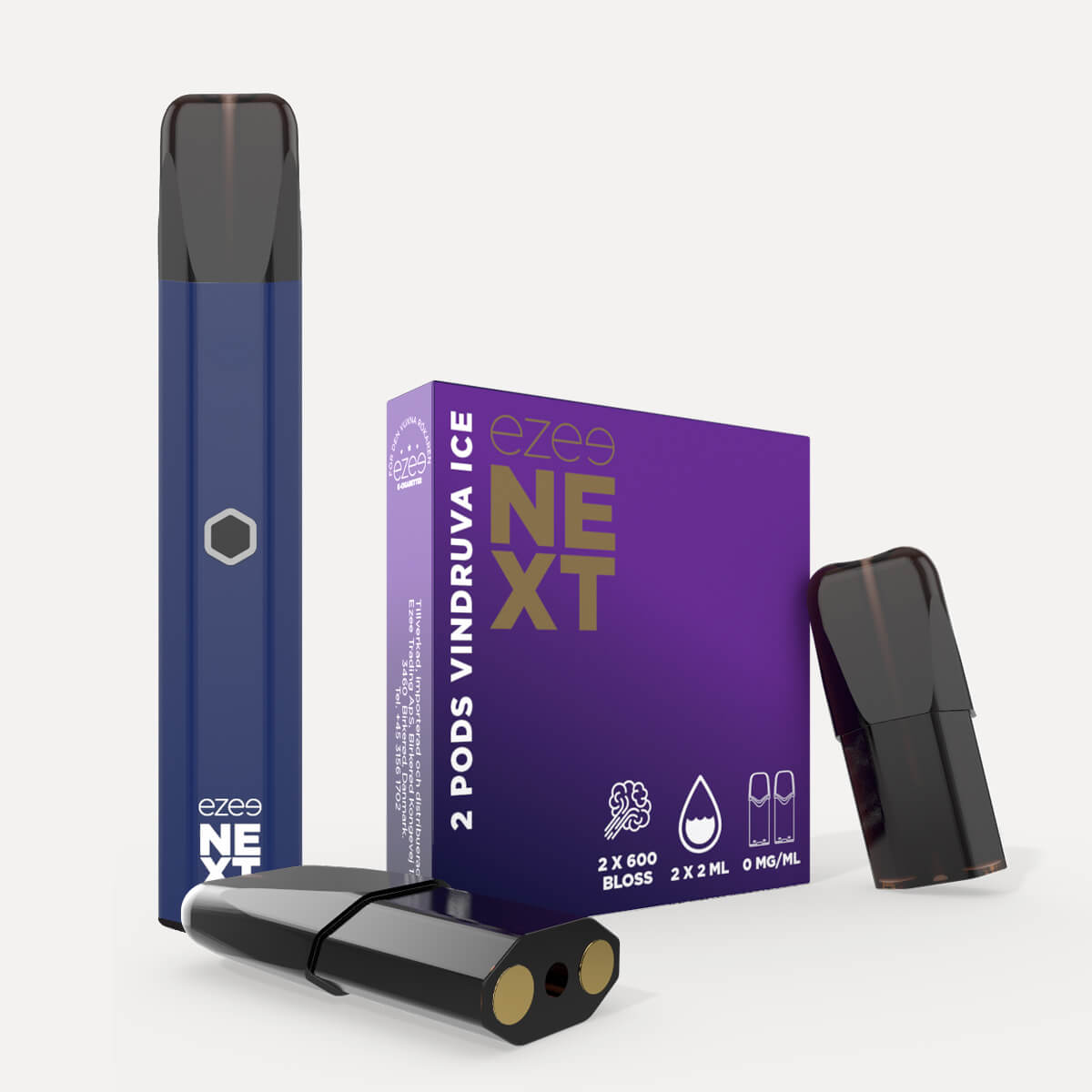 Ezee Next Pod Startpaket Blå - Druva Ice Nikotinfri