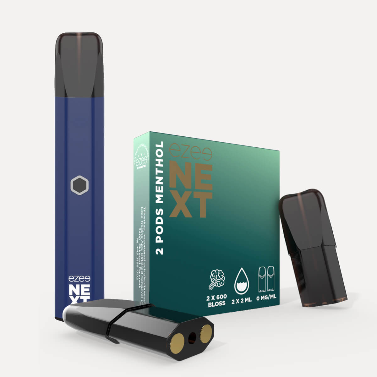 Ezee Next Pod Startkit Blå - Mentol 0mg
