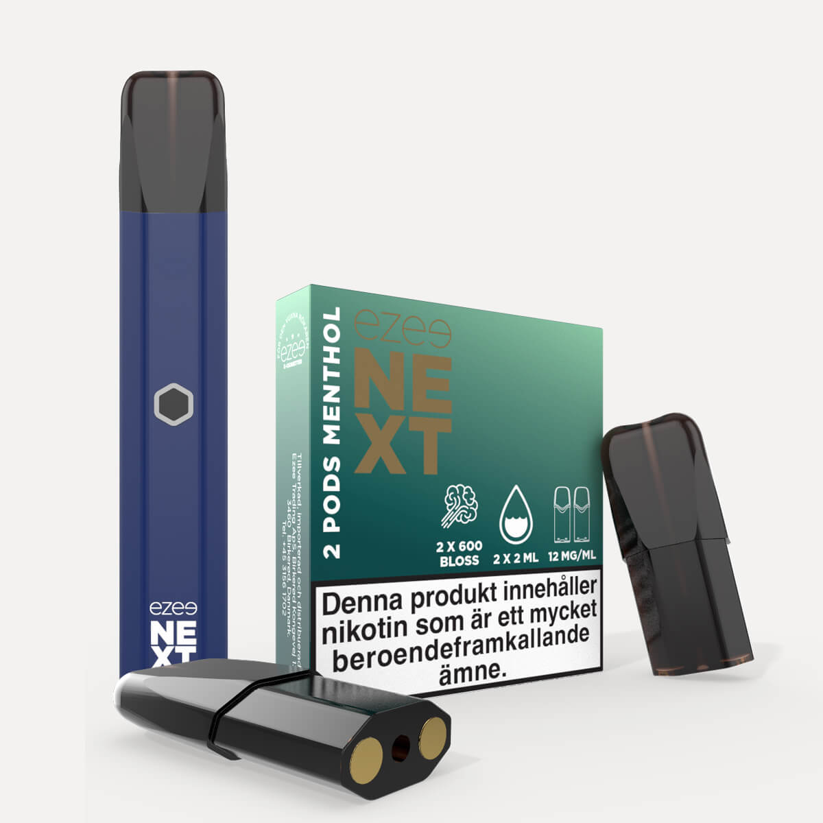 Ezee Next Pod Startkit Blå - Mentol 12mg