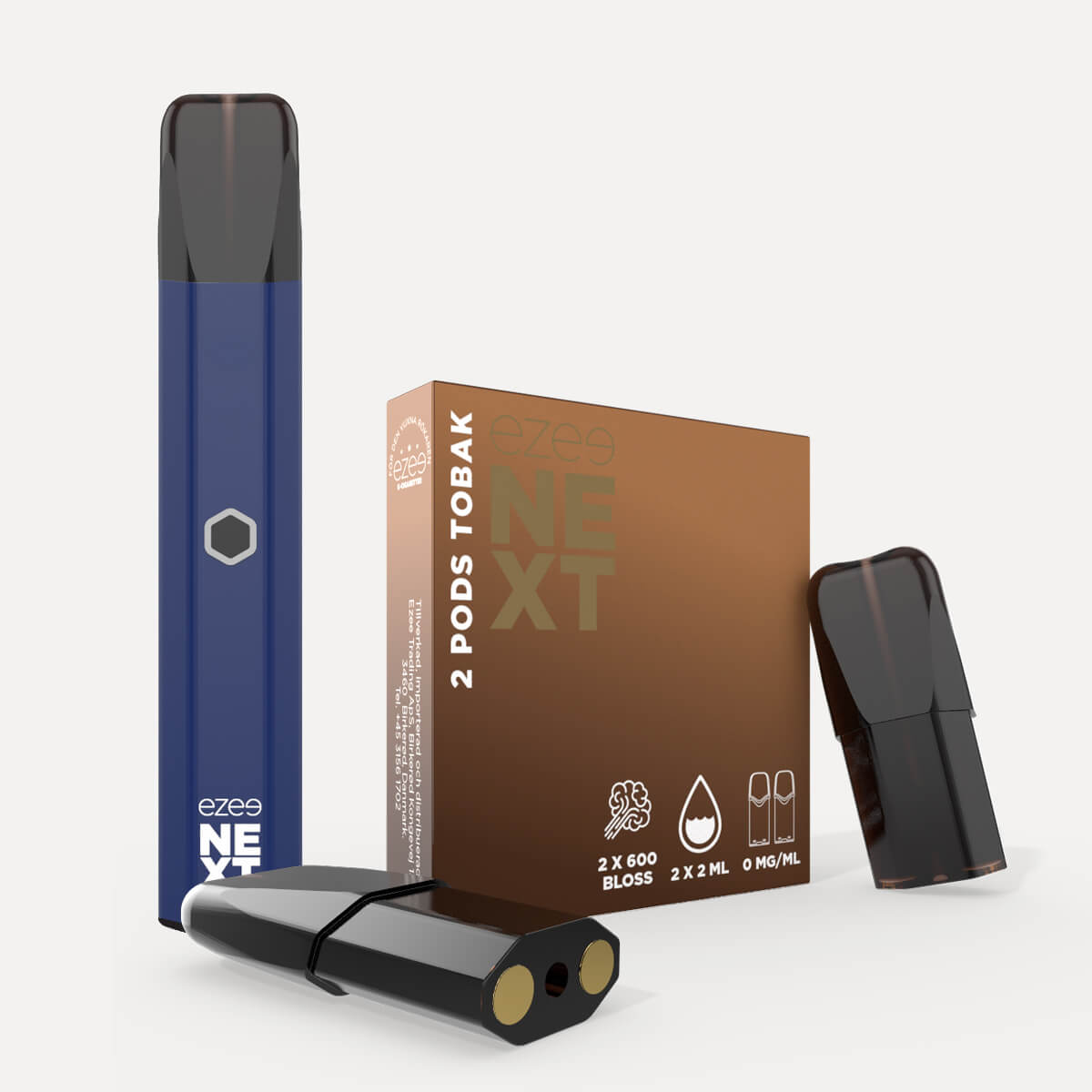 Ezee Next Pod Startkit Blå - Tobak 0mg