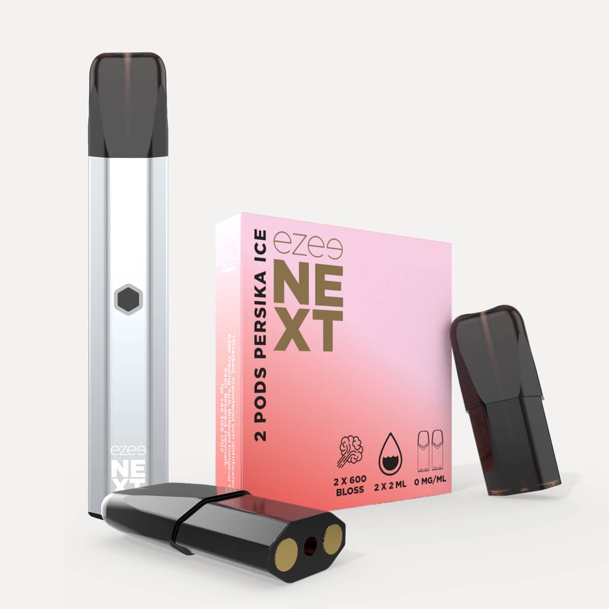 Ezee Next Pod Startkit Silver - Persika Ice 0mg