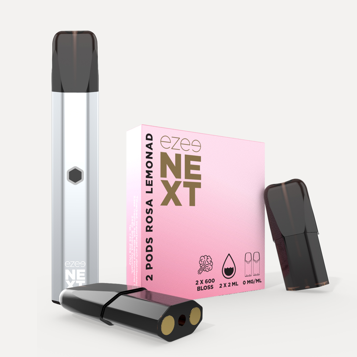 Ezee Puff Bar Kit Silver - Pink Lemonade 0mg