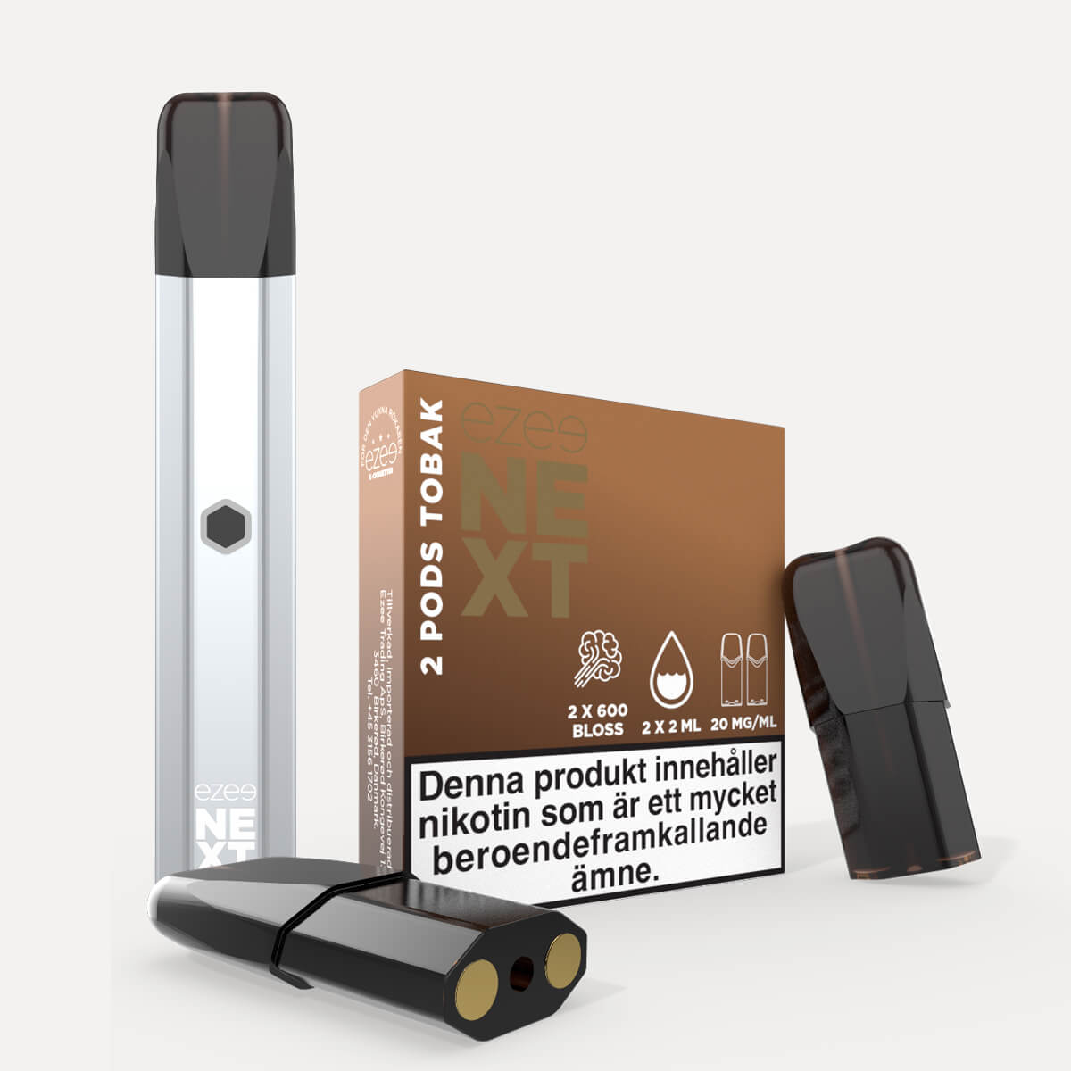 Ezee Next Pod Startkit Silver - Tobak 20mg