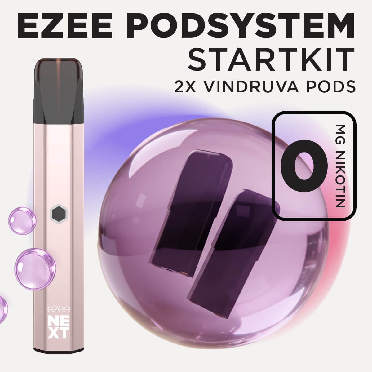 Ezee Next Pod Startkit Beige - Druva Ice 0mg