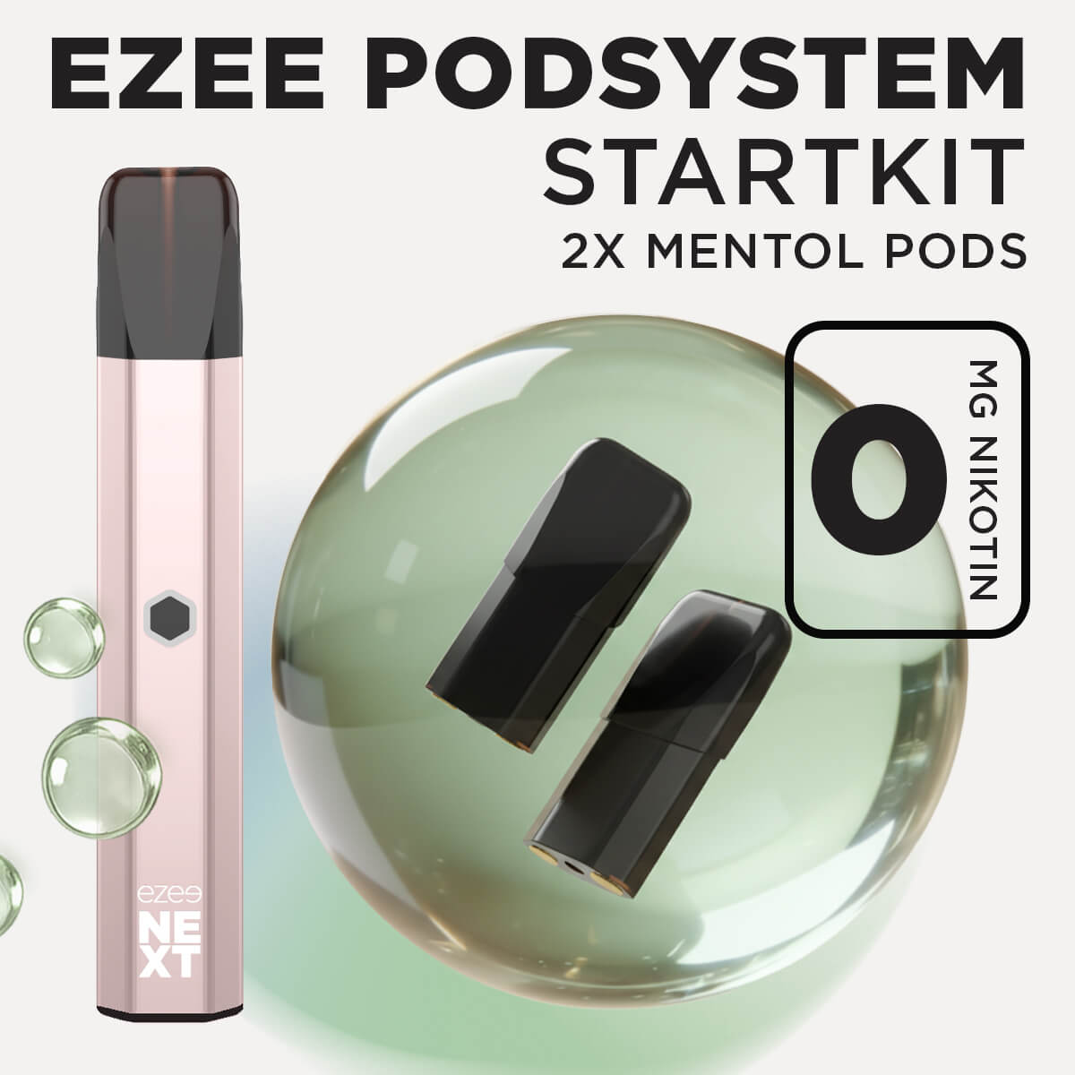 Ezee Next Pod Startkit Beige - Mentol 0mg