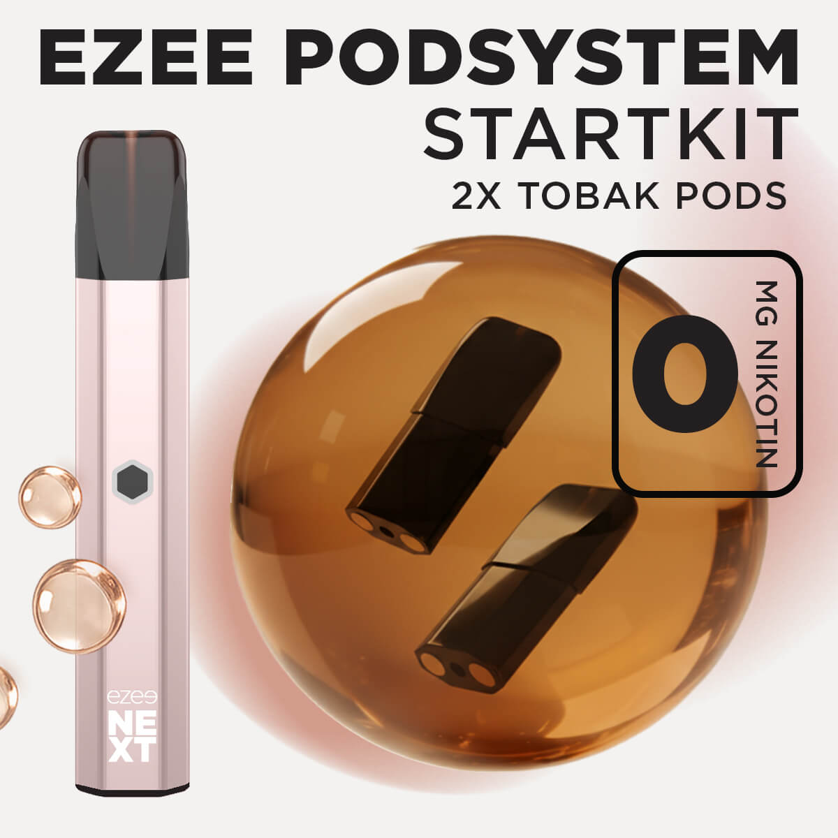 Ezee Next Pod Startkit Beige - Tobak 0mg