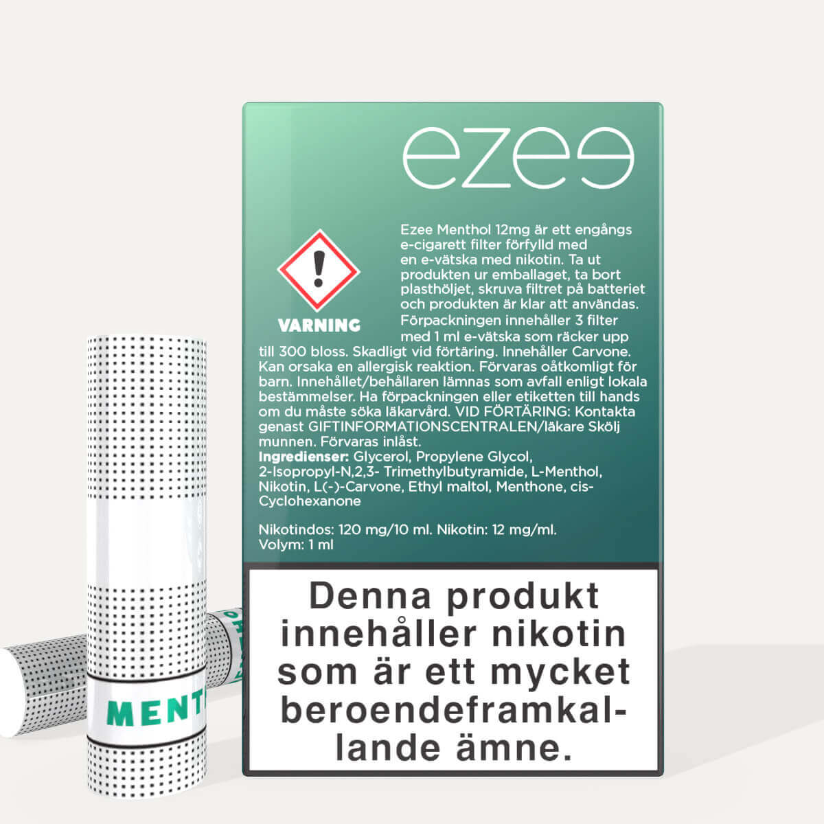 Ezee Cigalike e-cigg startpaket Grön - Mentol 12mg