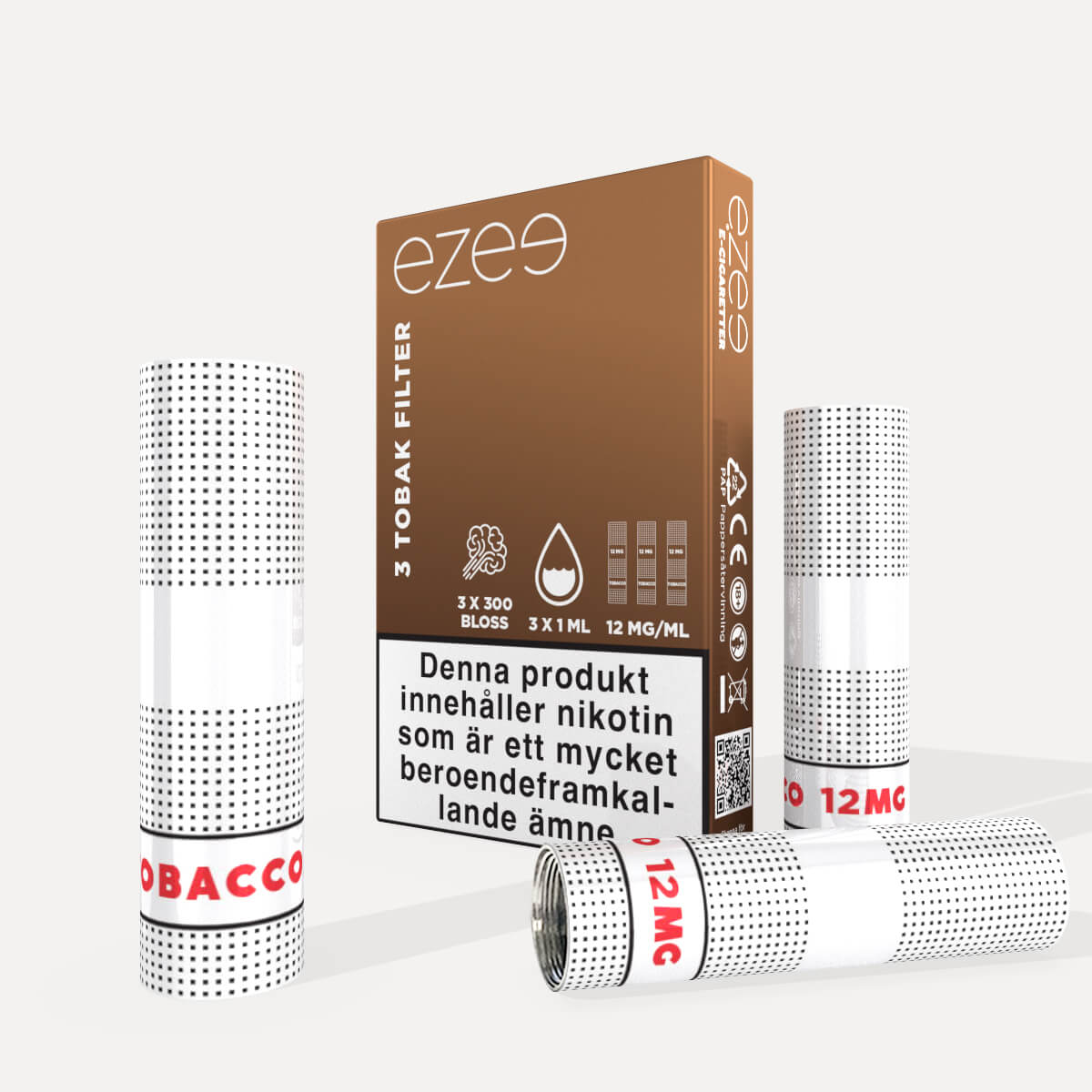 Ezee refill filter Tobak 12mg/ml 3 st.