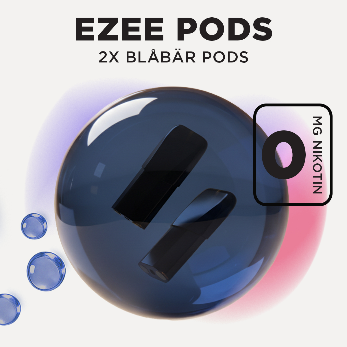 Ezee Engångs Pod Blåbär Nikotinfri 2 st.