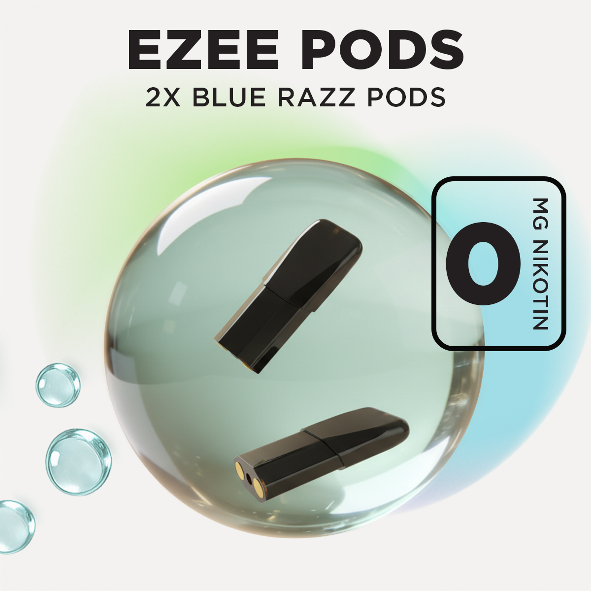 Ezee Engångs Pod Blue Razz Ice Nikotinfri 2 st.