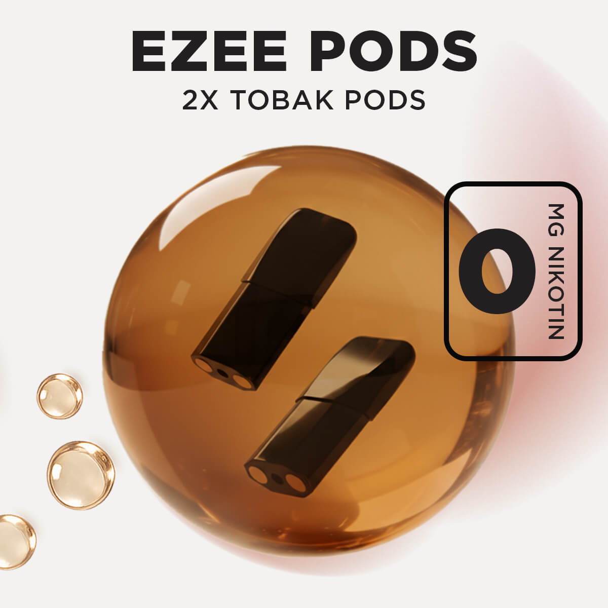 Ezee Engångs Pod Tobak Nikotinfri 2 st.