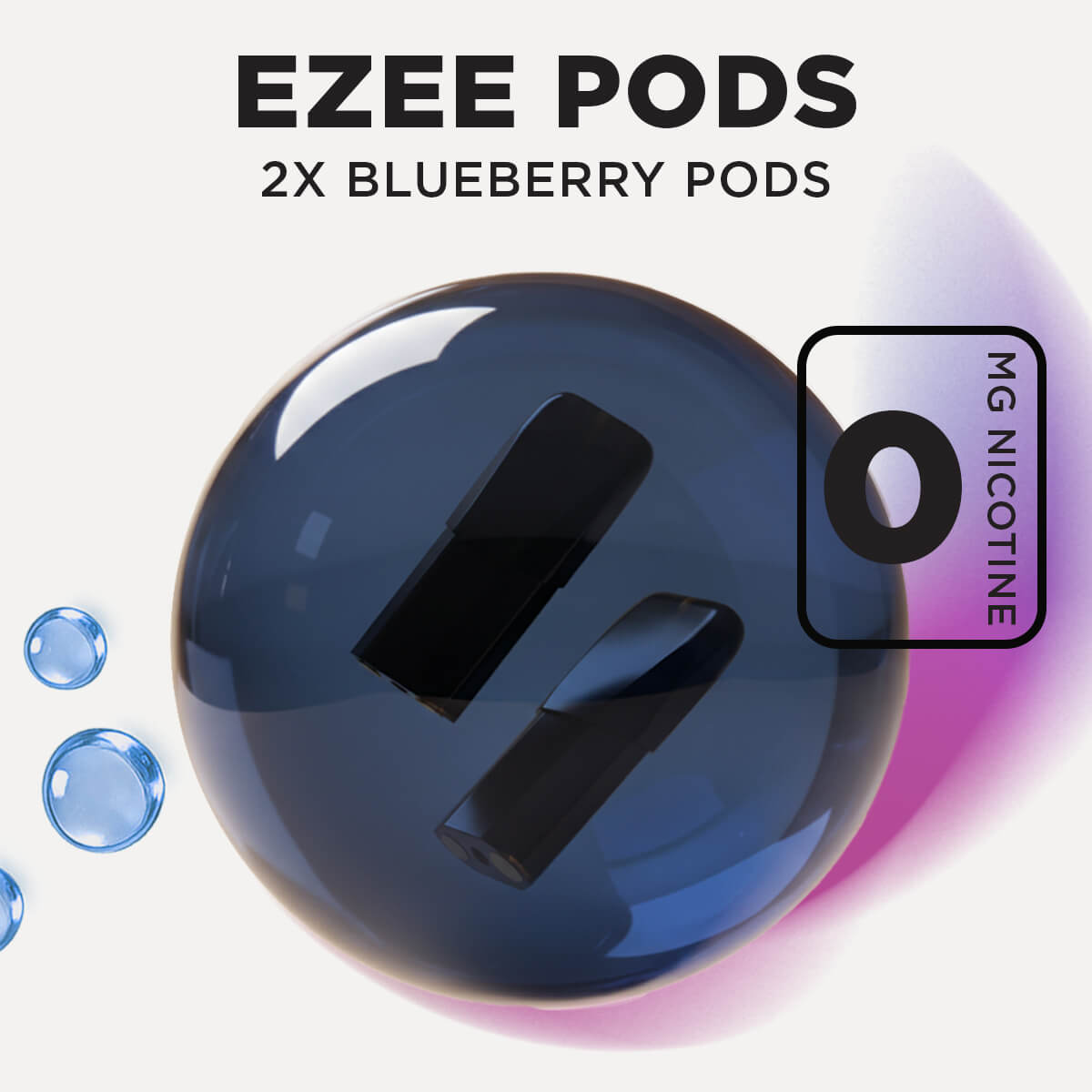 Ezee Engångs Pod Blåbär Nikotinfri 2 st.