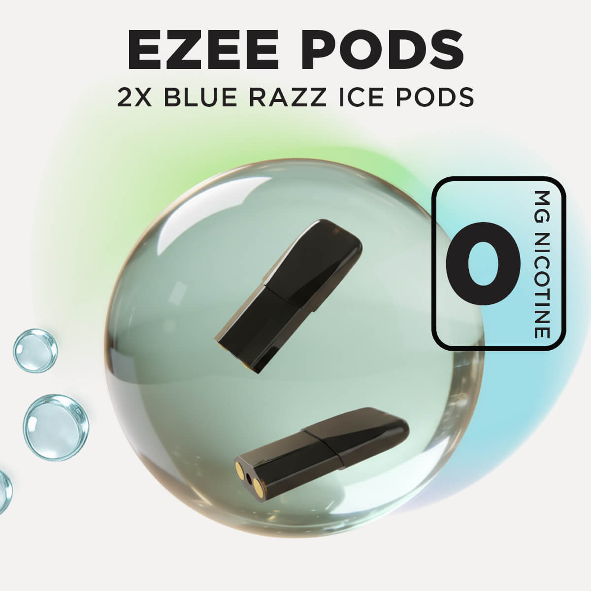 Ezee Engångs Pod Blue Razz Ice Nikotinfri 2 st.