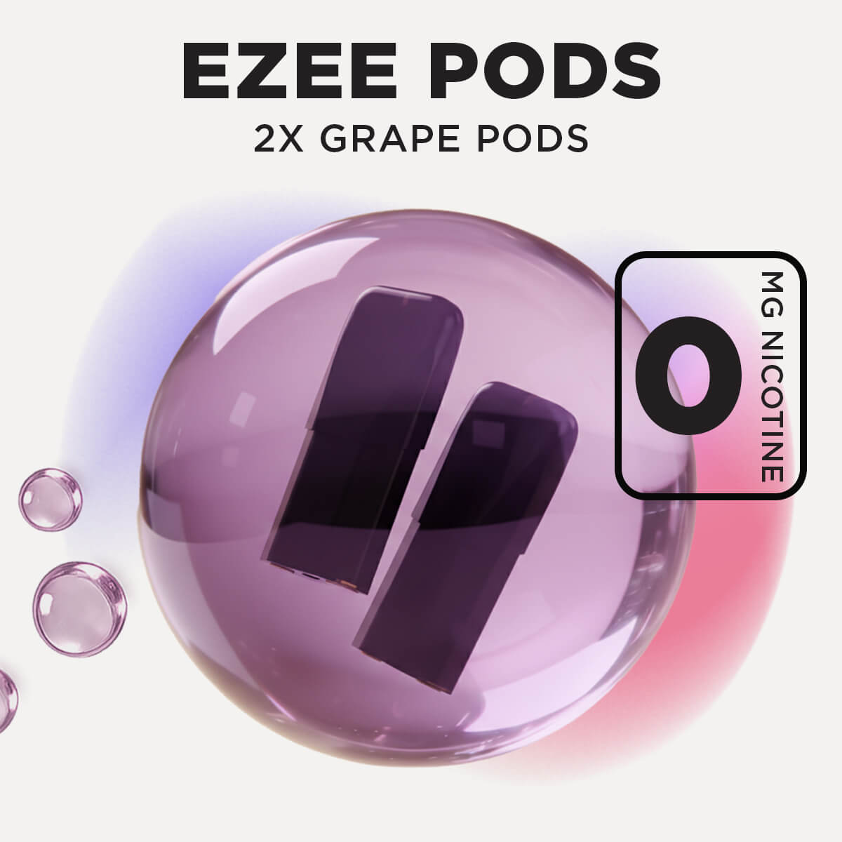 Ezee Engångs Pod Druva Ice Nikotinfri 2 st.