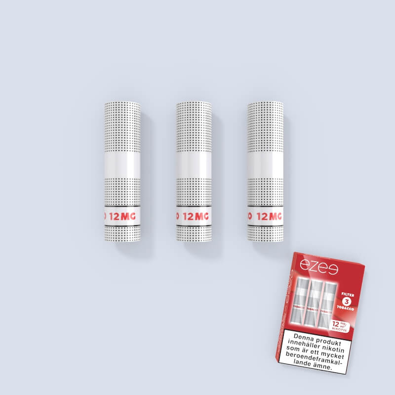 Ezee E-cigarett Filter Tobak 12mg - nikotin