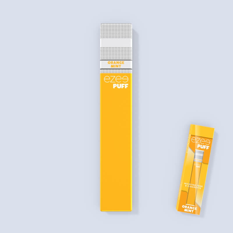 engångs vape e-cigarett ezee puff orange mint 300 puffar nikotinfria