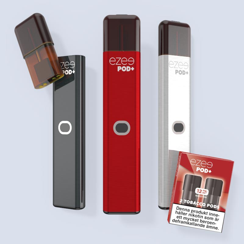 Ezee Pod+ Vape Pod Kit, Tobak nikotin e-cigarett