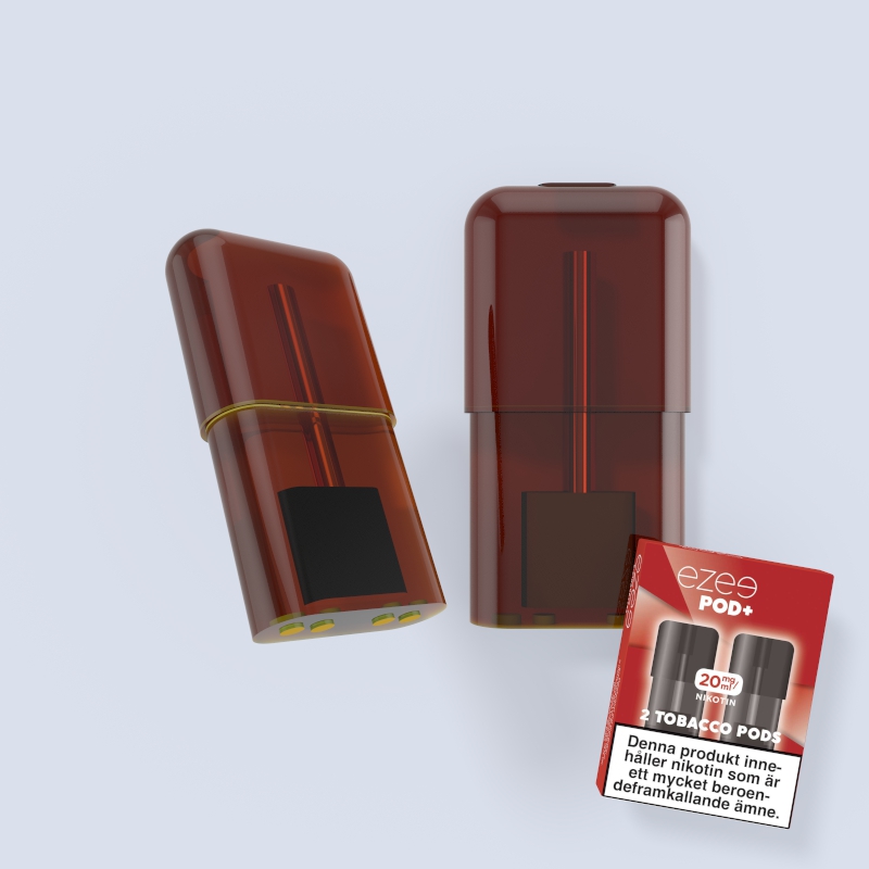 Ezee Pod+ Tobak Vape Pods nikotin e-cigarett
