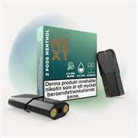 Ezee Next Pod Startkit Svart - Mentol 12mg