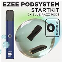 Ezee Next Pod Startkit Blå - Blue Razz Ice 0mg