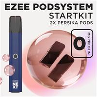 Ezee Next Pod Startkit Blå - Persika Ice 0mg