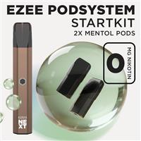 Ezee Next Pod Startkit Brun - Mentol 0mg