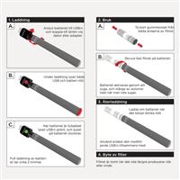 Ezee Cigalike e-cigg startpaket Röd - Tobak 12mg