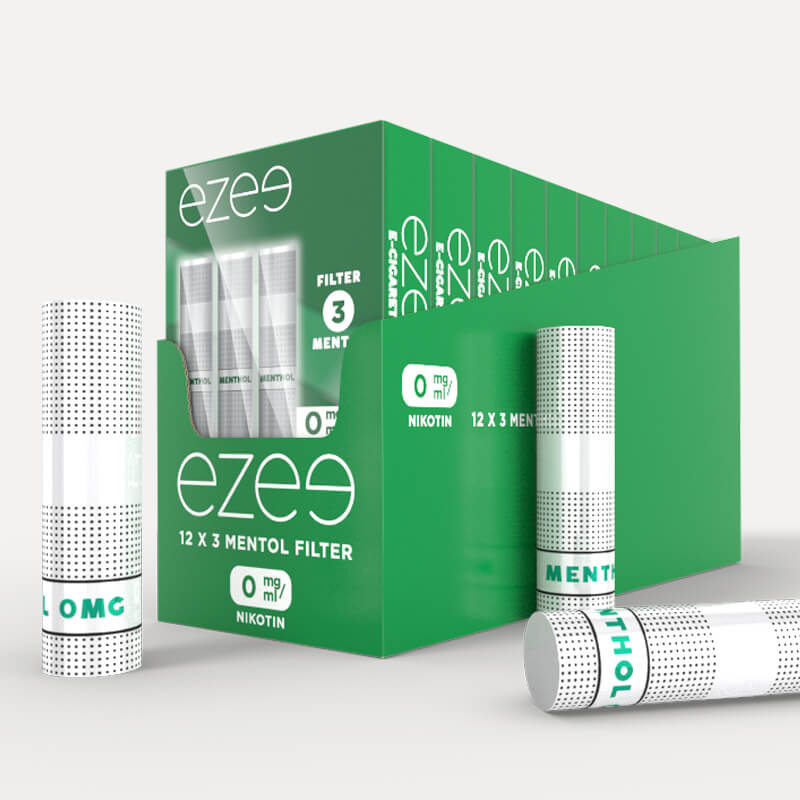 Ezee E-cigarett Filter Mentol 0mg - Paket med 36